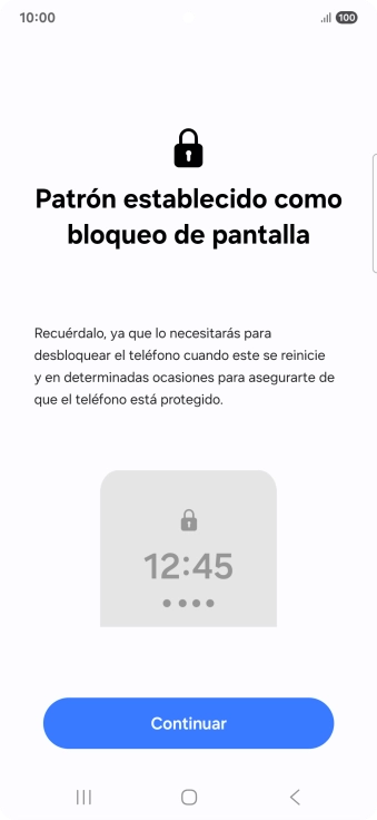 Pulsa Continuar.