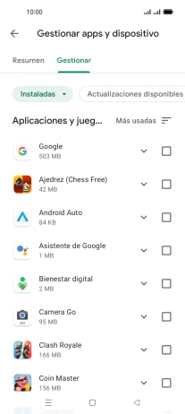 Pulsa la app deseada. Pulsa la app deseada.