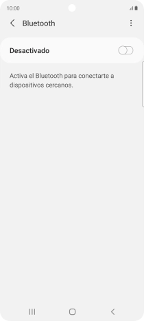 Pulsa el indicador para activar la función.