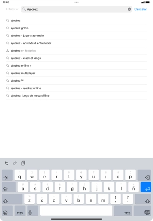 Introduce el nombre del tema o de la app y pulsa la tecla intro.