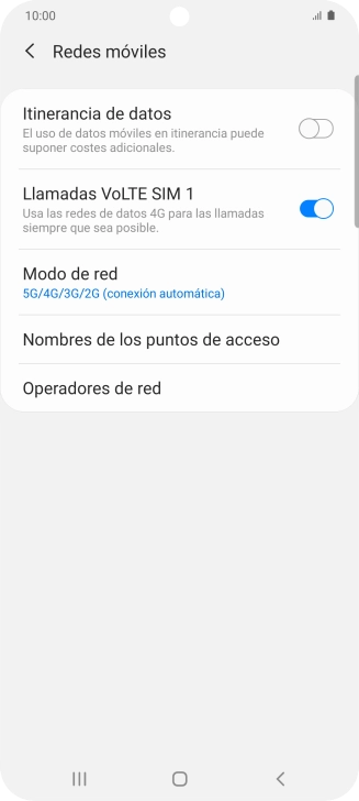 Pulsa Operadores de red.