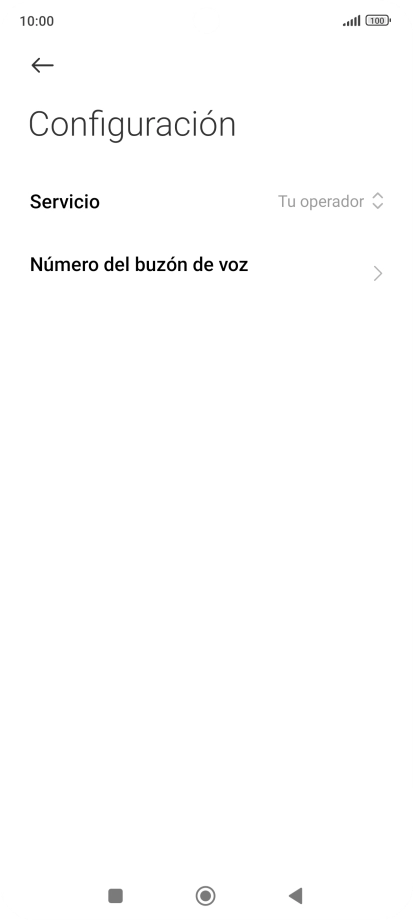 Pulsa Número del buzón de voz.