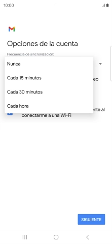 Pulsa el ajuste deseado.