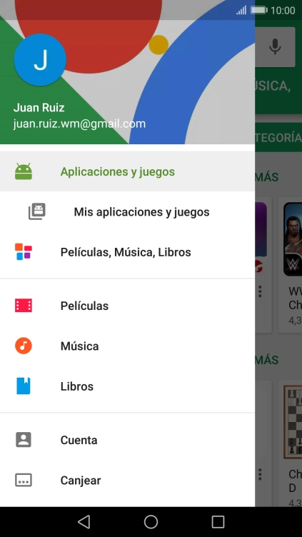 Pulsa Mis aplicaciones y juegos. Pulsa Mis aplicaciones y juegos.