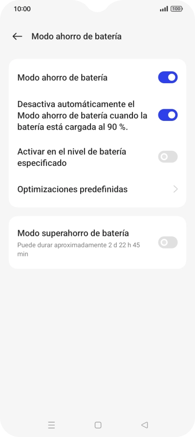 Pulsa la tecla de inicio para terminar y regresar a la pantalla de inicio.