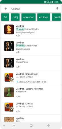 Pulsa la app deseada.