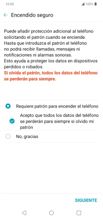 Pulsa el ajuste deseado.
