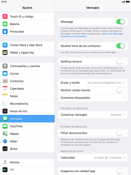 Pulsa la tecla de inicio para terminar y regresar a la pantalla de inicio.