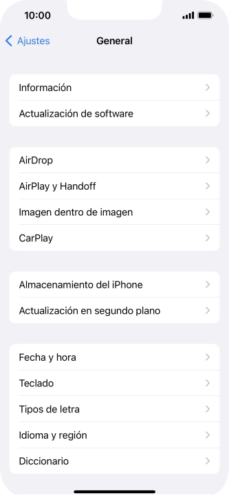 Pulsa Fecha y hora.