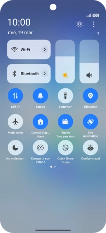 Pulsa el icono de ajustes.