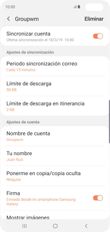 Pulsa el indicador junto a 