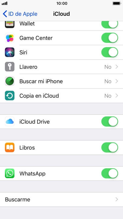 Pulsa Copia en iCloud.