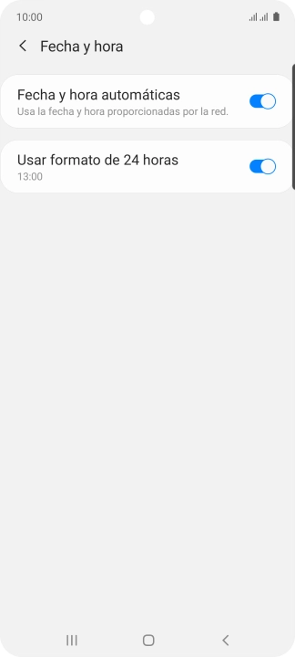 Pulsa la tecla de inicio para terminar y regresar a la pantalla de inicio.