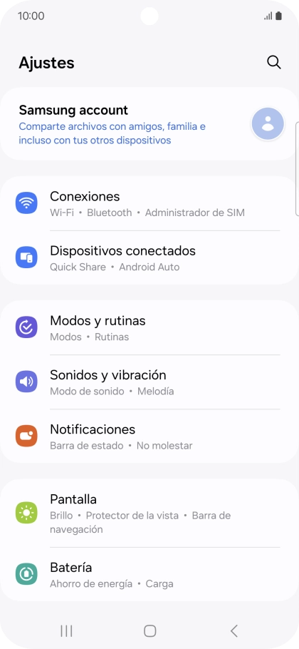 Pulsa Sonidos y vibración.
