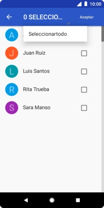 Pulsa Seleccionartodo. Pulsa Seleccionartodo.