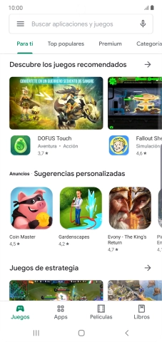 Desliza el dedo hacia la derecha desde la parte izquierda de la pantalla.