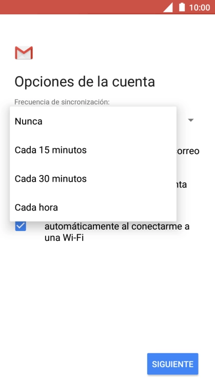 Pulsa el ajuste deseado.
