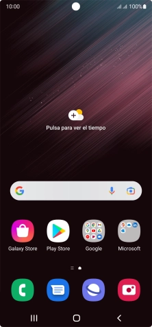 Desliza dos dedos hacia abajo desde la parte superior de la pantalla.
