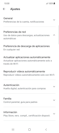 Pulsa Actualizar aplicaciones automáticamente.