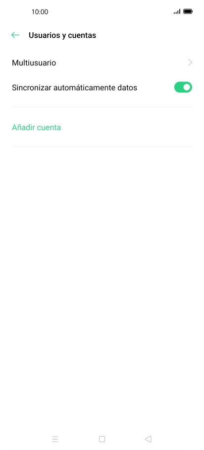 Pulsa Añadir cuenta.