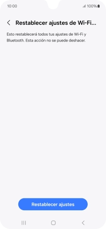 Pulsa Restablecer ajustes.