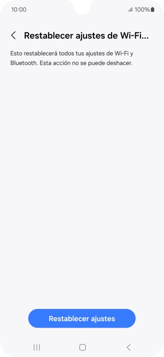 Pulsa Restablecer ajustes.