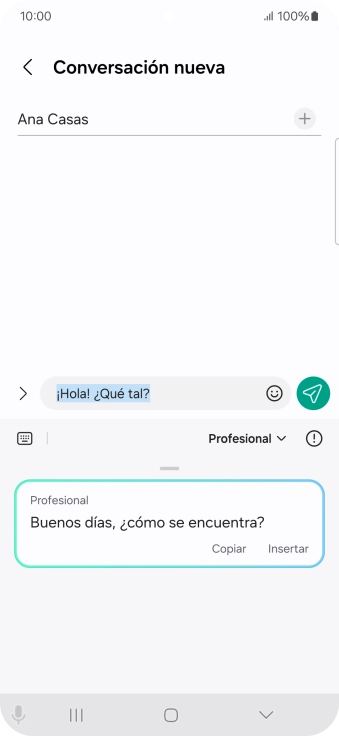 Pulsa Insertar.