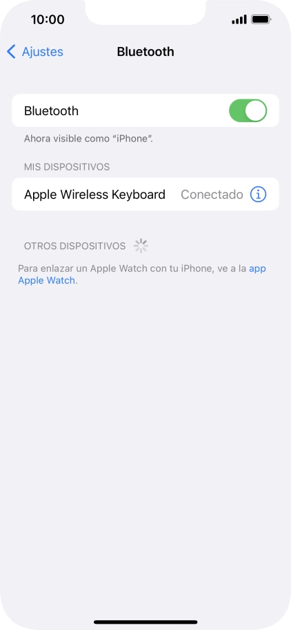 Desliza el dedo hacia arriba desde la parte inferior de la pantalla para terminar y volver a la pantalla de inicio.