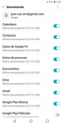 Pulsa la tecla de inicio para terminar y regresar a la pantalla de inicio.