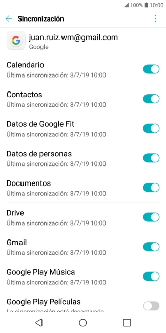 Pulsa la tecla de inicio para terminar y regresar a la pantalla de inicio.