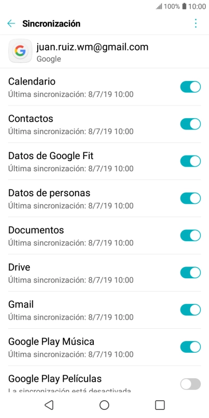 Pulsa la tecla de inicio para terminar y regresar a la pantalla de inicio.