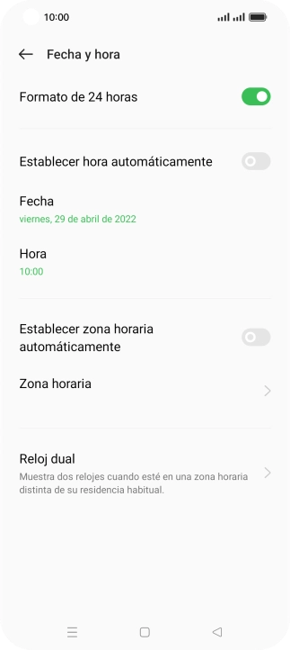 Pulsa el indicador junto a 