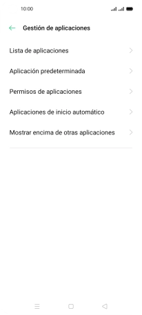 Pulsa Permisos de aplicaciones.