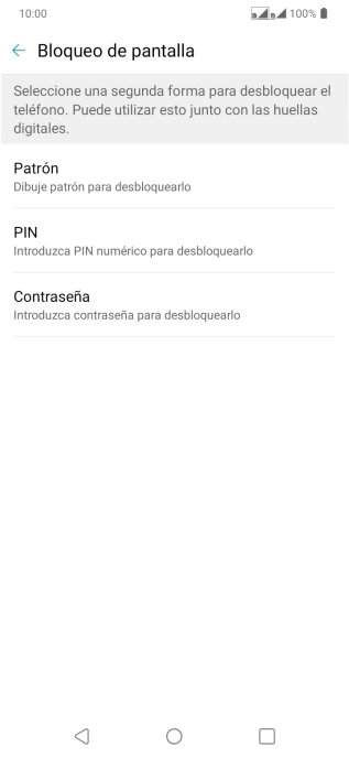 Pulsa el código de seguridad deseado y sigue las indicaciones de la pantalla para crear un código de seguridad del teléfono adicional. Pulsa el código de seguridad deseado y sigue las indicaciones de la pantalla para crear un código de seguridad del teléfono adicional.