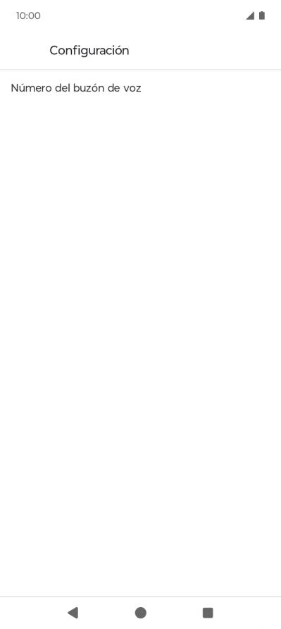 Pulsa Número del buzón de voz.