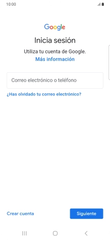 Si no tienes una cuenta de Google, pulsa Crear cuenta y sigue las indicaciones de la pantalla para ver cómo crear una cuenta nueva.