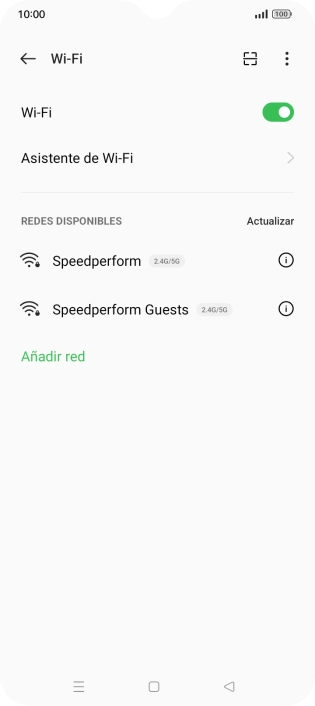 Pulsa Asistente de Wi-Fi.