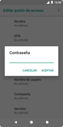 Introduce wap125 y pulsa ACEPTAR.