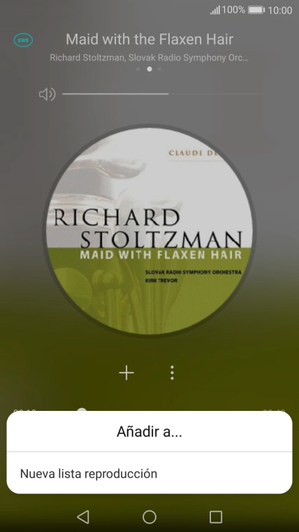 Pulsa Nueva lista reproducción.