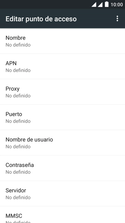 Pulsa Nombre.