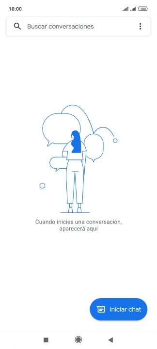 Pulsa Iniciar chat.