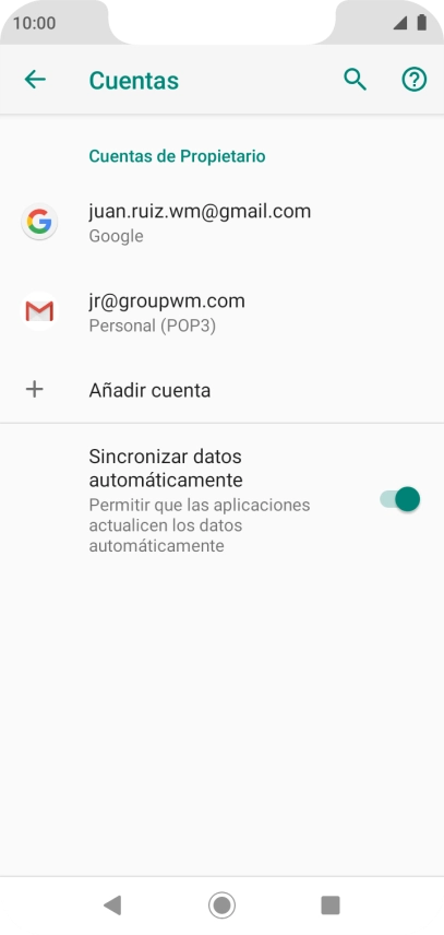 Pulsa la tecla de inicio para terminar y regresar a la pantalla de inicio.