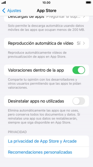 Pulsa el indicador junto a 