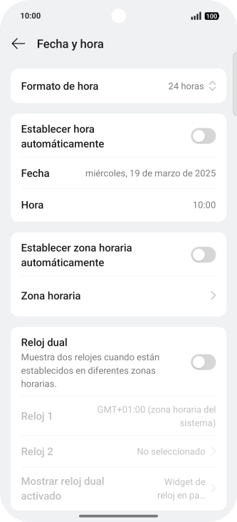 Pulsa el indicador junto a 