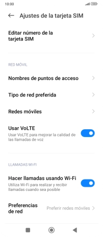 Pulsa Nombres de puntos de acceso.