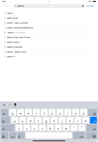 Introduce el nombre del tema o de la app y pulsa la tecla intro.