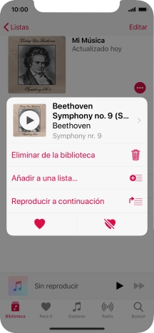 Pulsa la función deseada y sigue las indicaciones de la pantalla para utilizar la función seleccionada.