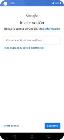 Si no tienes una cuenta de Google, pulsa Crear cuenta y sigue las indicaciones de la pantalla para ver cómo crear una cuenta nueva.
