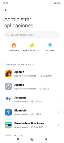 Pulsa la app deseada.