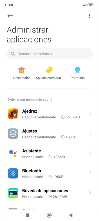 Pulsa la app deseada.